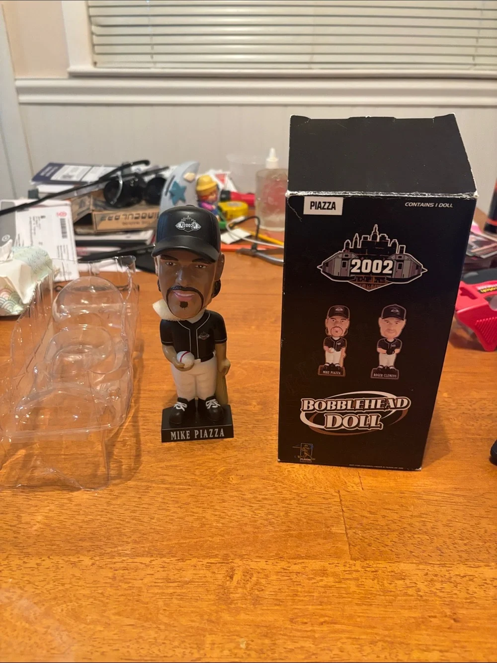 New Vintage 2002 Mike Piazza New York Yankees Subway Series Bobble Head MLB